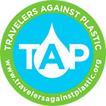 Travelers against plastic logo